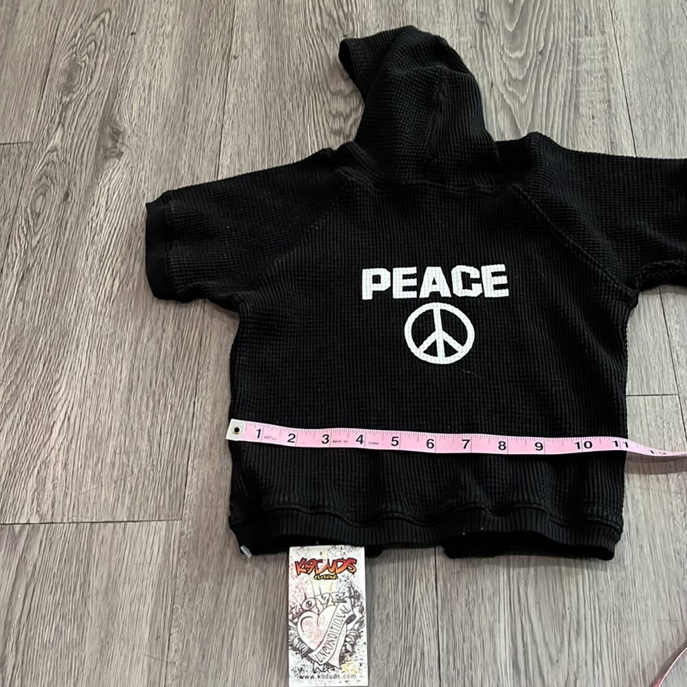 Peace thermal large dog hoodie 💙🐶 - Picture 5 of 5